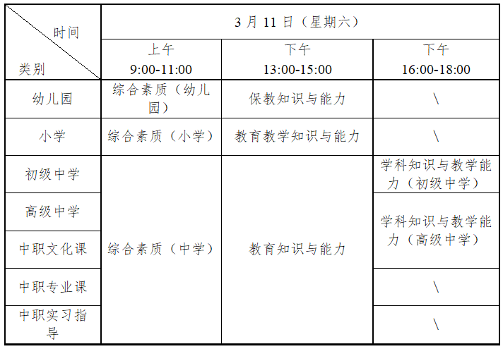 湖南省 2023 年上半年中小学教师资格考试（笔试）报考事项公告