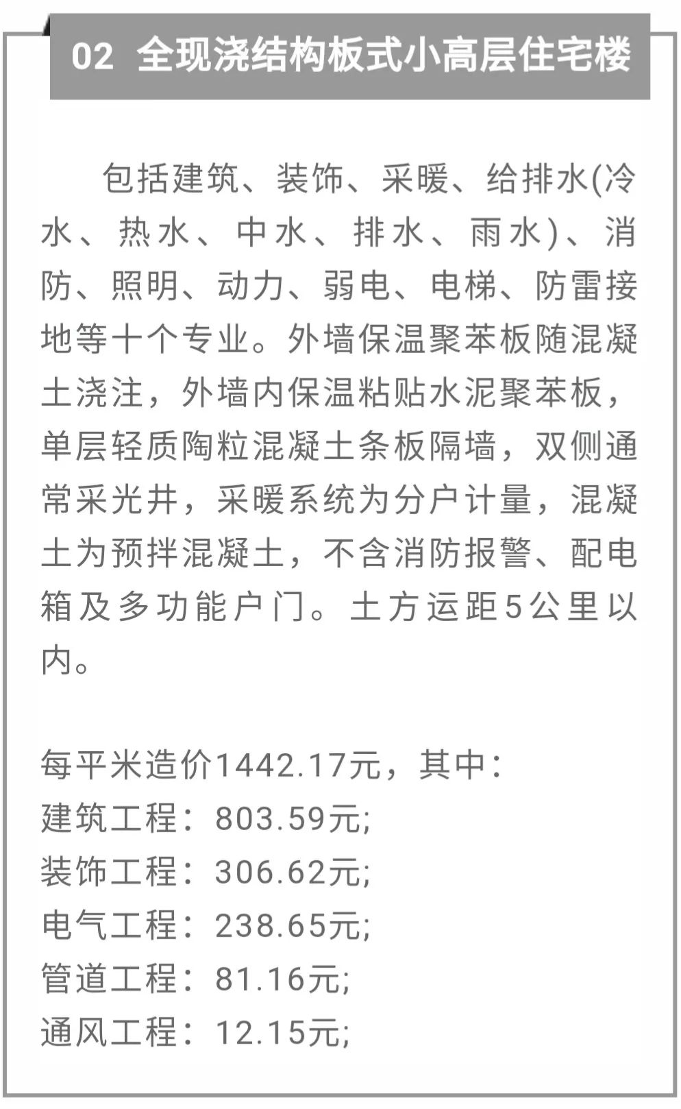 全现浇结构板式住宅楼与塔楼工程资料免费下载，造价及专业详情一览