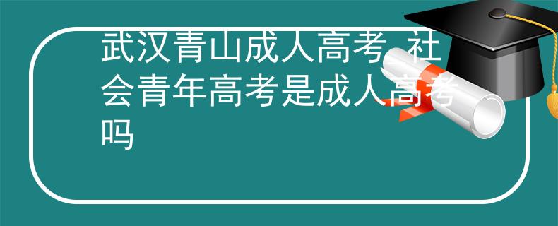 武汉青山成人高考_社会青年高考是成人高考吗