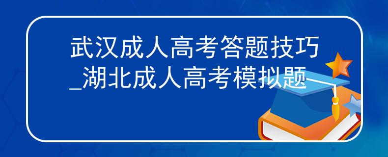 武汉成人高考答题技巧_湖北成人高考模拟题