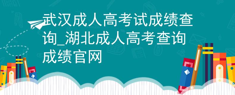武汉成人高考试成绩查询_湖北成人高考查询成绩官网