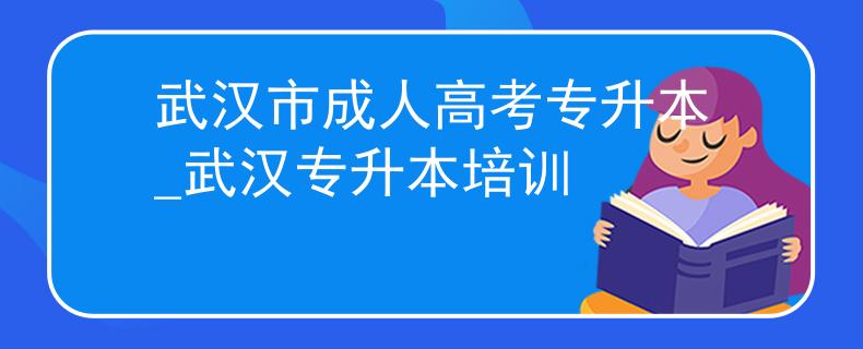 武汉市成人高考专升本_武汉专升本培训