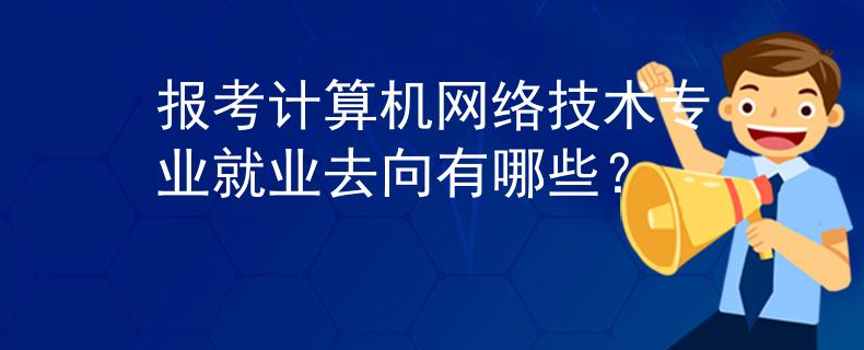 报考计算机网络技术专业就业去向有哪些？