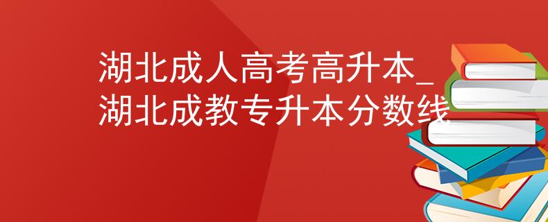 湖北成人高考高升本_湖北成教专升本分数线