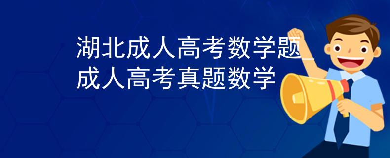 湖北成人高考数学题_成人高考真题数学