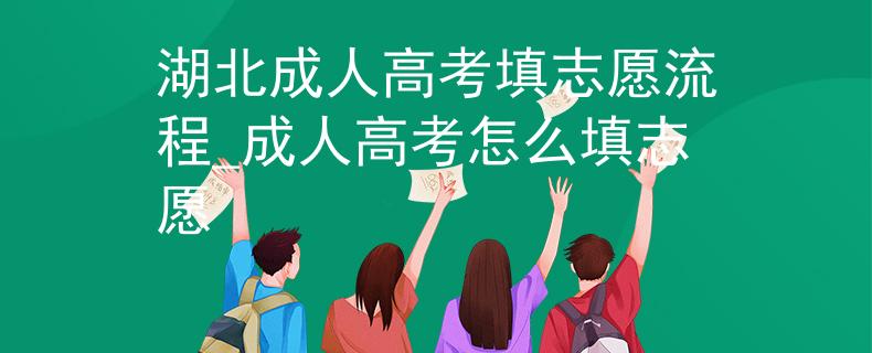 湖北成人高考填志愿流程_成人高考怎么填志愿