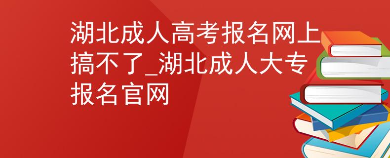 湖北成人高考报名网上搞不了_湖北成人大专报名官网