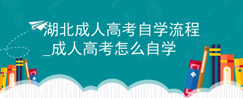 湖北成人高考自学流程_成人高考怎么自学 湖北成人高考自学流程_成人高考怎么自学