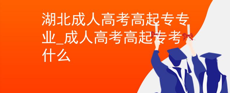 湖北成人高考高起专专业_成人高考高起专考什么