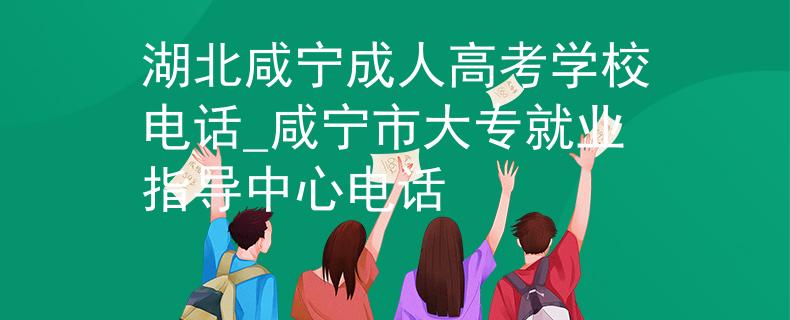 湖北咸宁成人高考学校电话_咸宁市大专就业指导中心电话