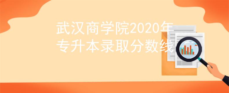 武汉商学院2020年专升本录取分数线
