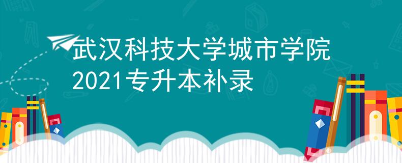 武汉科技大学城市学院2021专升本补录