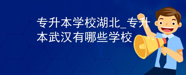 专升本学校湖北_专升本武汉有哪些学校