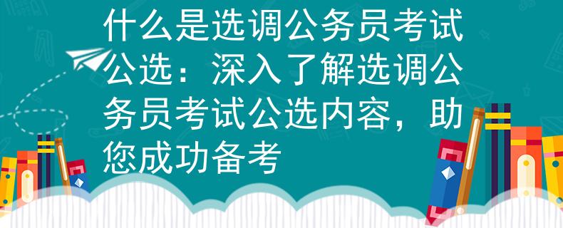 什么是选调公务员考试公选：深入了解选调公务员考试公选内容，助您成功备考