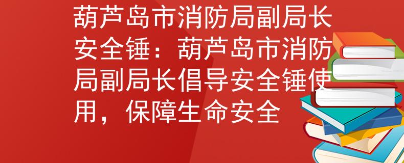 葫芦岛市消防局副局长安全锤：葫芦岛市消防局副局长倡导安全锤使用，保障生命安全