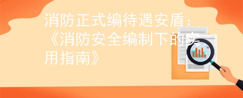 消防正式编待遇安盾：《消防安全编制下的实用指南》